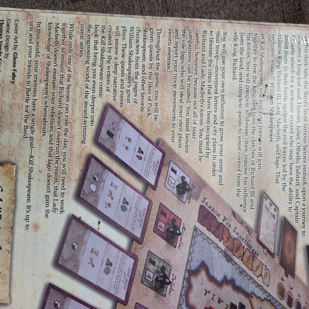 Kill Shakespeare Board Game by IDW Games - Picture 2 of 5